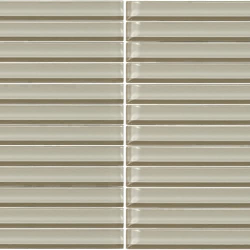 Color Wave - Straight Joint in Silver Mink Glass Tile