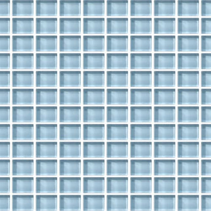 Color Wave - Straight Joint in Blue Lagoon Glass Tile
