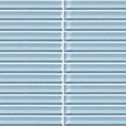 Color Wave - Straight Joint in Blue Lagoon Glass Tile