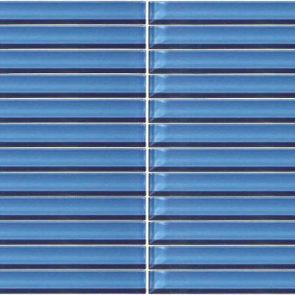 Color Wave - Straight Joint in Twilight Blue Glass Tile