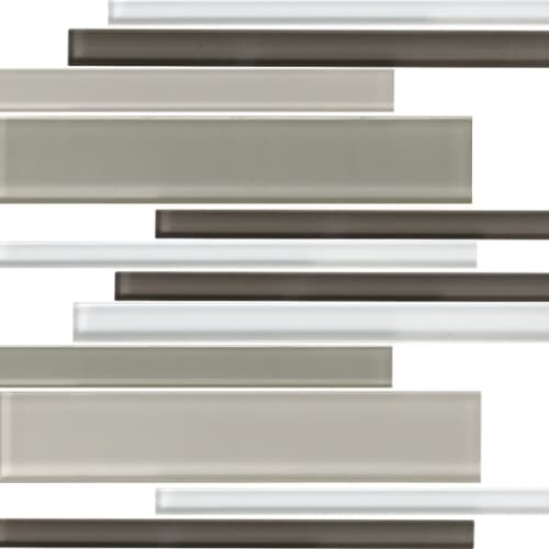 Color Wave - Random Interlocking in Cashmere Glass Tile
