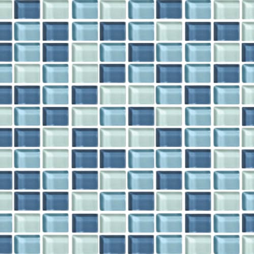 Color Wave - Straight Joint in Winter Blues Glass Tile