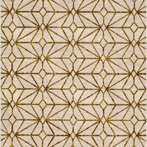 Celeste Brushed Gold in Brushed Gold 5'3"x7'10" Area Rugs