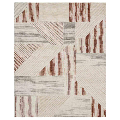 Central Valley Red in Red 5'3"x7'10" Area Rugs