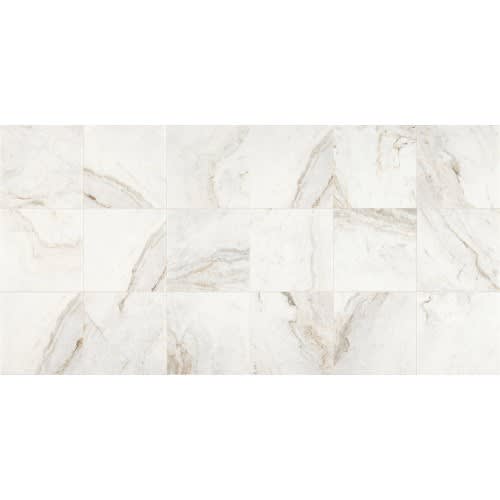 Marble Collection in Daphne White 12x12 Honed Natural Stone