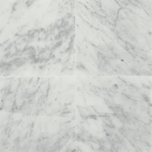 Marble Collection in Carrara White 18x18 Polished Natural Stone