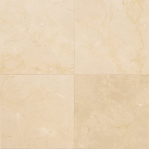 Marble Collection in Crema Marfil Elegance 12x12 Polished Natural Stone