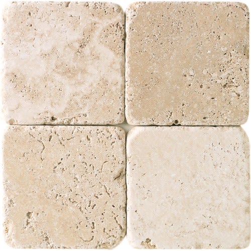 Travertine Collection in Mediterranean Ivory 3x6 Polished Natural Stone