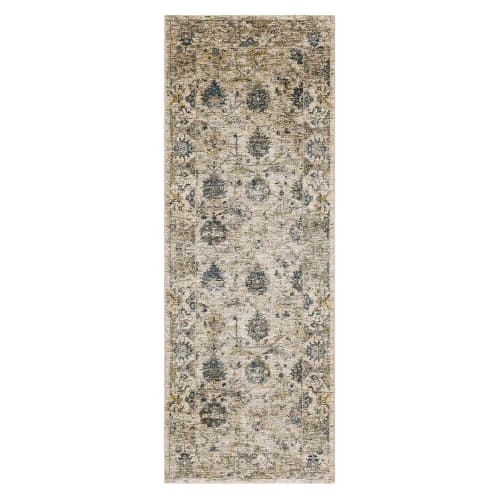 Darica Cream in Cream 2'7"x7'3" Area Rugs