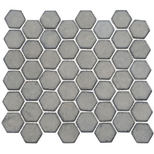 Greenwich Collection Hex in Downtown Fervor (Hex) Glass Tile