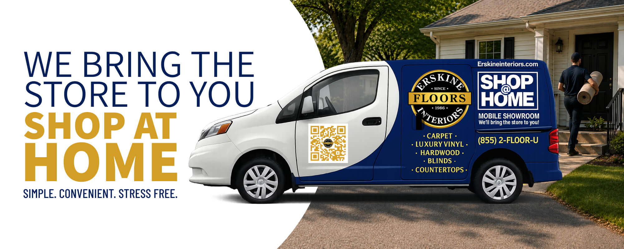 We Bring The Store To You. Shop At Home. Simple. Convenient. Stress Free.