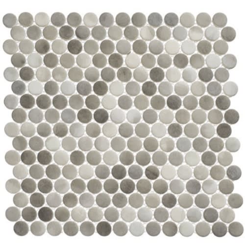 Polka Dots Collection in Enlightened Sky Glass Tile