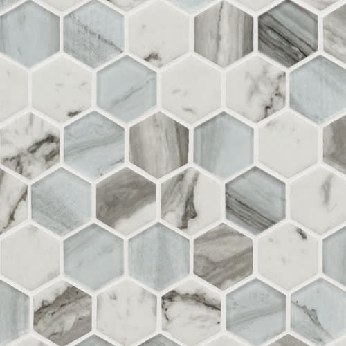 Esperanza in Esperanza 2" Hexagon Mosaic Tile Glass Tile