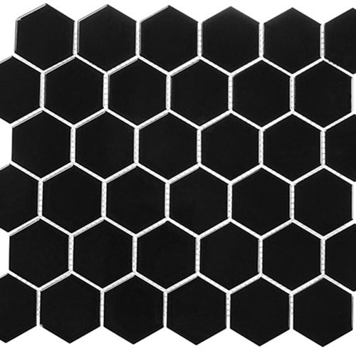 Freedom Avenue Collection - 2" Hex in Monolithe Glass Tile