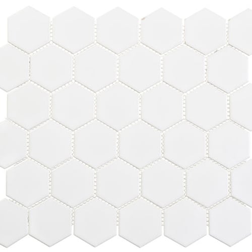 Freedom Avenue Collection - 2" Hex in Liberty Pure Glass Tile