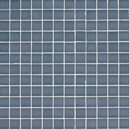 Uniquely Oceanside - Matte 1 x 1 in Fleet Blue Glass Tile
