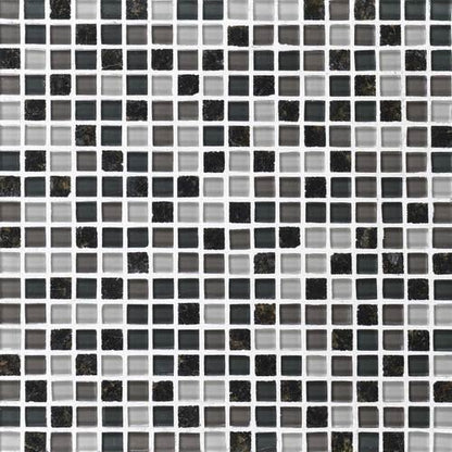 Granite Radiance in Ubatuba Blend Glass Tile