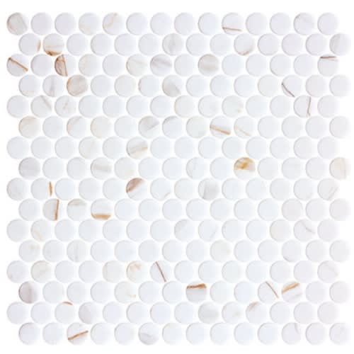 Carolina Dots Collection in Gilded Vogue Glass Tile