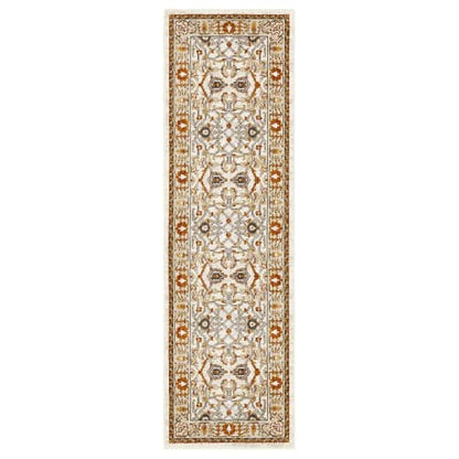 Khamal Alabaster in Alabaster 2'4"x7'10" Area Rugs
