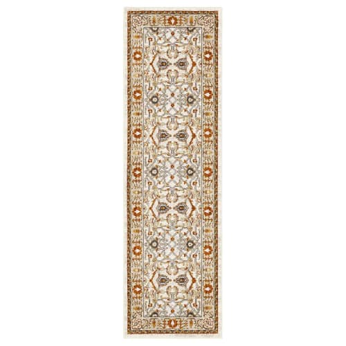 Khamal Alabaster in Alabaster 2'4"x7'10" Area Rugs