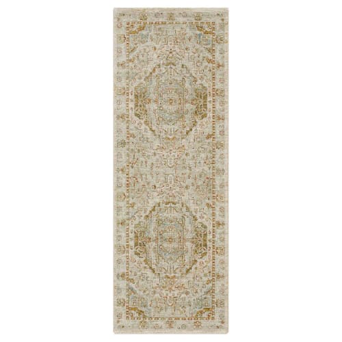 Kumra Cream in Cream 2'7"x7'3" Area Rugs