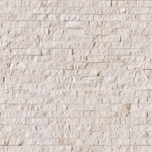 Rockmount Stacked Stone Collection in Mayra White Natural Stone
