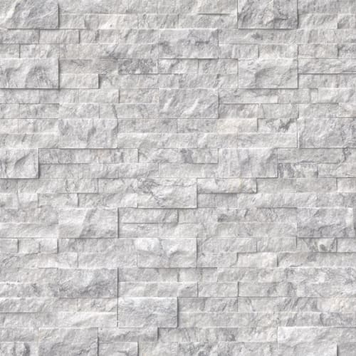 Rockmount Stacked Stone Collection in Arabescato Carrara Natural Stone