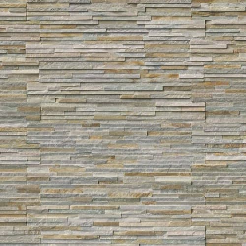 Rockmount Stacked Stone Collection in Golden Honey Pencil Natural Stone