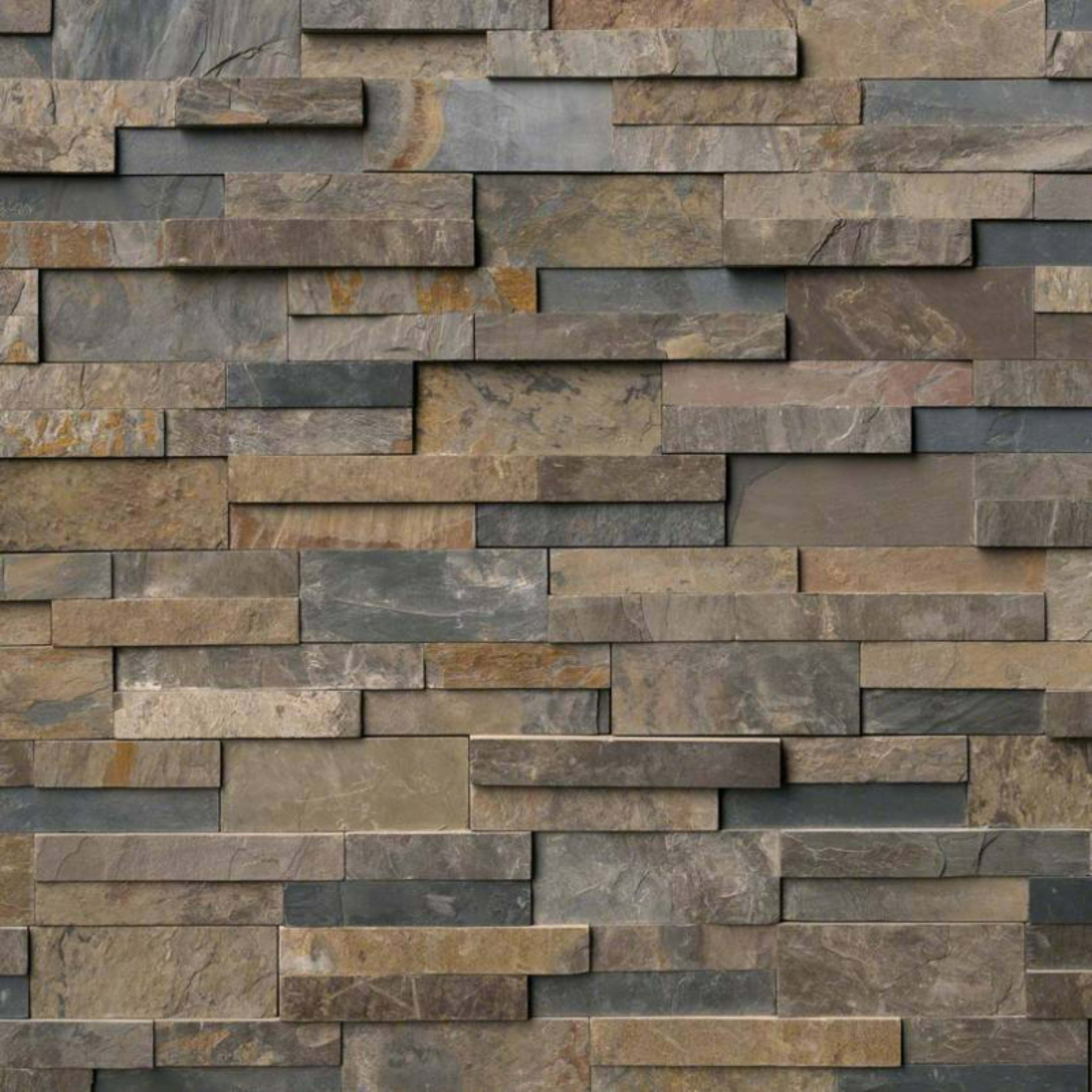 Rockmount Stacked Stone Collection in Rustic Gold Natural Stone