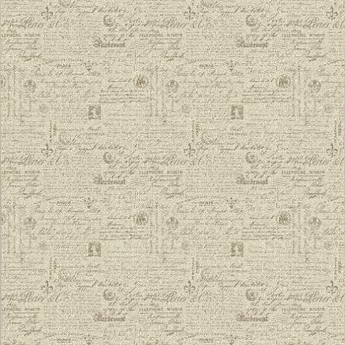 Lettres D’Amour - Linen in Linen Area Rugs