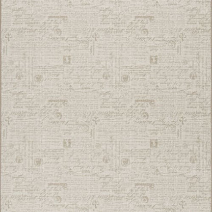 Lettres D’Amour - Vellum in Vellum Area Rugs