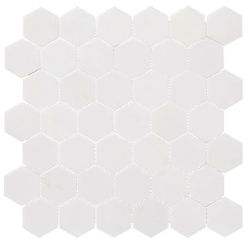 Colonial in Light Canopy 2" Hex Natural Stone