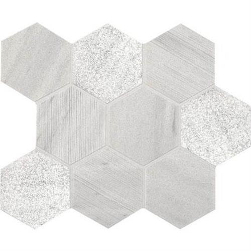 Haven Point in Candid Heather 4 In. Hexagon Mosaic - 4x4 Tile