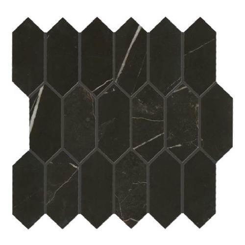 Marble Attache in Nero - Hexagon Tile