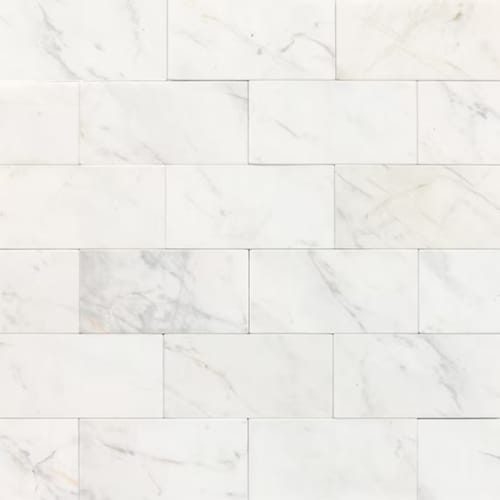 Marble in Contempo White-3x6-Honed Natural Stone