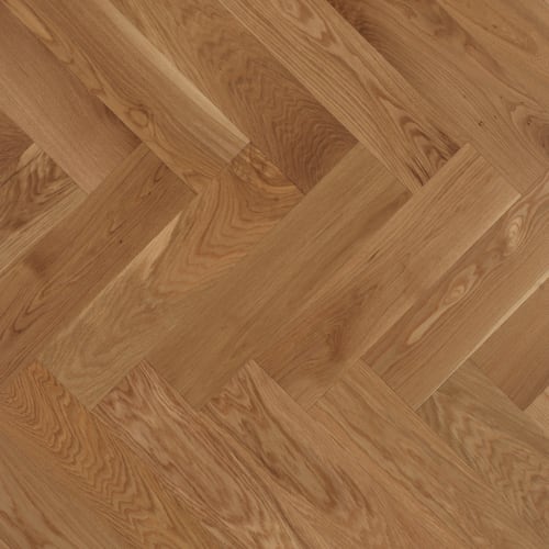 Herringbone Collection - White Oak Natural Engineered 1/2 " in Matte-Brushed 5 " Hardwood