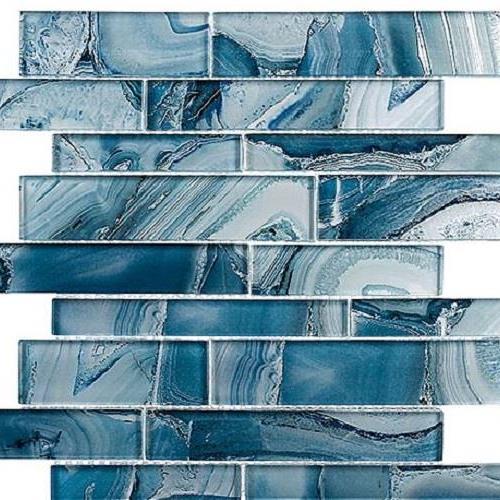 Magical Forest Series in Periwinkle Dust Glass Tile