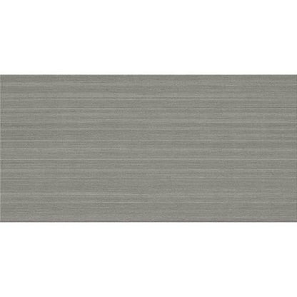 Fabric Art in Modern Linear Medium Gray 12x24 Tile
