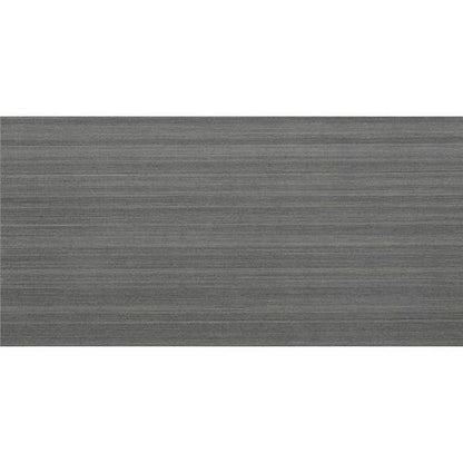 Fabric Art in Modern Linear Dark Gray 12x24 Tile