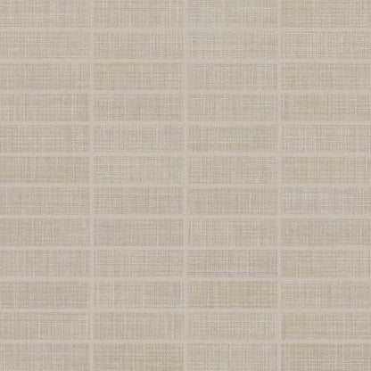 Fabric Art in Modern Textile Taupe 1x3 Tile