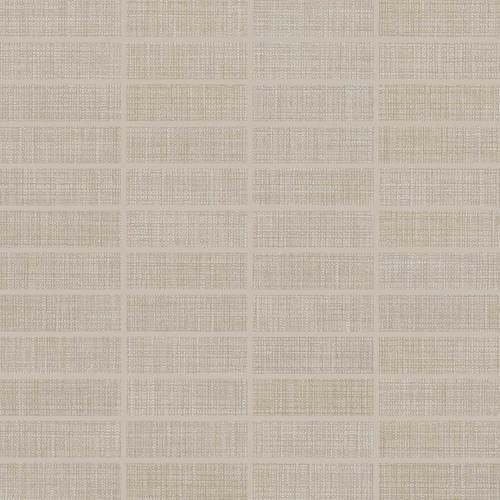 Fabric Art in Modern Textile Taupe 1x3 Tile
