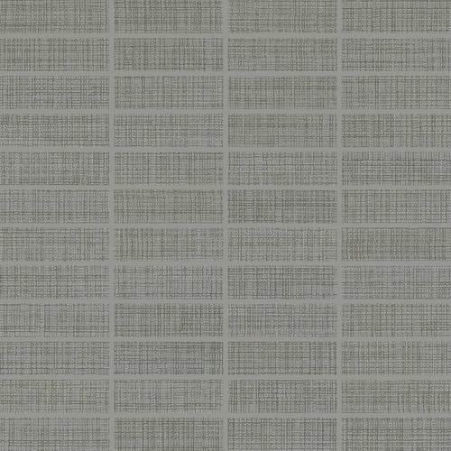 Fabric Art in Modern Textile Medium Gray 1x3 Tile