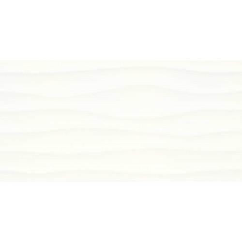 Multitude in Origami White Wave 12x24 Tile