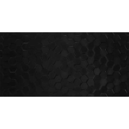 Multitude in Domino Black Hexagon 12x24 Tile