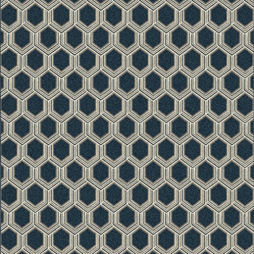 Modern Flair - Midnight Blue in Midnight Blue Area Rugs