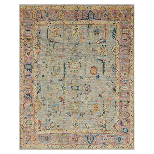 Mystique Grey Purple in Grey Purple 8'X10' Area Rugs