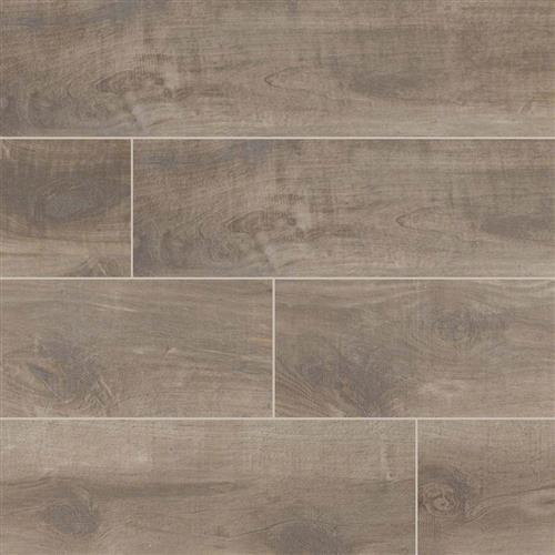 Country River in Mist Tile
