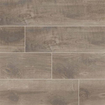 Country River in Mist Tile