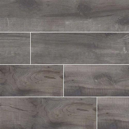 Country River in Mist Tile