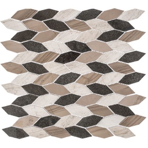 Colonial in New Chesapeake 2 1/2x1 Long Hex Natural Stone